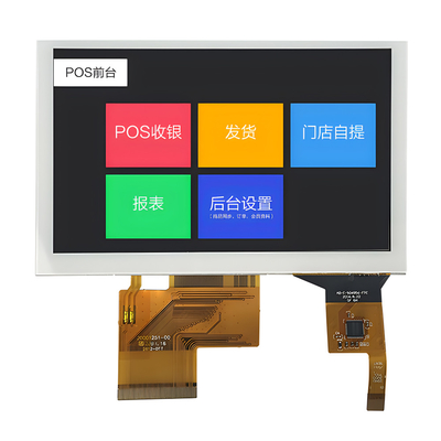 5 ইঞ্চি LCD TFT টাচ ডিসপ্লে, ইন্ডাস্ট্রিয়াল ক্যাপাসিটিভ টাচ স্ক্রীন 800×480