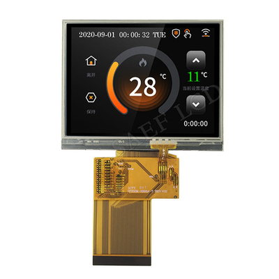 QVGA 320x240 3.5 ইঞ্চি TFT ডিসপ্লে RGB ইন্টারফেস 54 পিন LED ব্যাকলাইট সহ