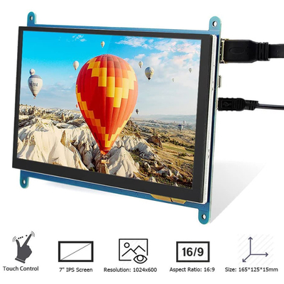 ক্যাপাসিটিভ টাচ স্ক্রিন সহ রাস্পবেরি PI 7 ইঞ্চি HDMI TFT LCD ডিসপ্লে