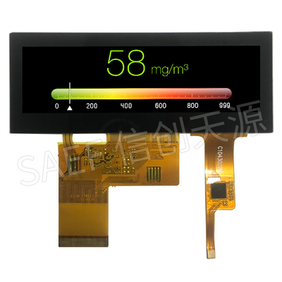 ক্যাপাসিটিভ টাচ স্ক্রীন 40 পিন সহ 480x128 3.9 ইঞ্চি RGB TFT LCD মডিউল