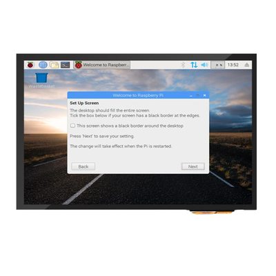 300cd/m2-1000cd/m2 PCAP টাচ ডিসপ্লে 10.1 ইঞ্চি HDMI সাথে রাস্পবেরি পাই সামঞ্জস্যপূর্ণ