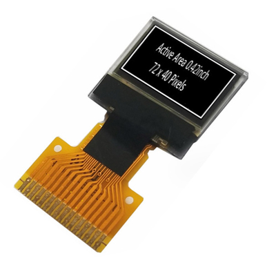 0.42 ইঞ্চি OLED ডিসপ্লে মডিউল 72x40, OEL ডিসপ্লে মডিউল 0.42 ইঞ্চি