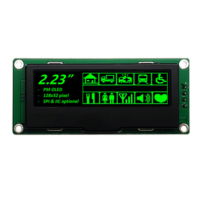 128x32 ডট OLED গ্রাফিকাল ডিসপ্লে মডিউল 2.23 ইঞ্চি এসপিআই ইন্টারফেস