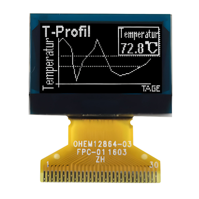 0.96 ইঞ্চি OLED ডিসপ্লে মডিউল 128x64, OEL গ্রাফিক ডিসপ্লে 0.96 ইঞ্চি