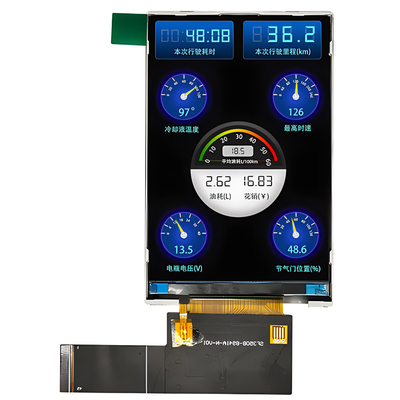 3.5" ইঞ্চি TFT LCD ডিসপ্লে মডিউল 320x480 HVGA IPS সম্পূর্ণ দেখার কোণ RGB/MCU/SPI ইন্টারফেস TFT Lcd ডিসপ্লে মডিউল