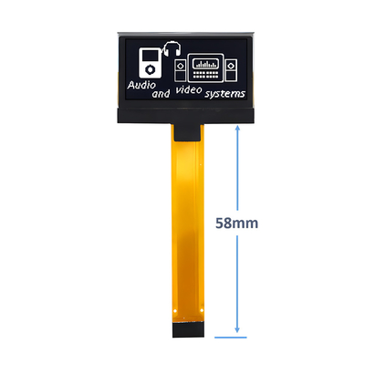 1.3 ইঞ্চি OLED ডিসপ্লে মডিউল 128x64 16 পিন ZIF সংযোগ CH1116 ড্রাইভার
