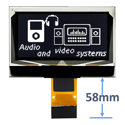 1.3 ইঞ্চি OLED ডিসপ্লে মডিউল 128x64 16 পিন ZIF সংযোগ CH1116 ড্রাইভার