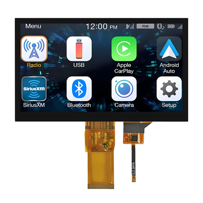 7" ইঞ্চি IPS TFT LCD টাচ 1024x600 ফুল ভিউয়িং অ্যাঙ্গেল RGB ইন্টারফেস