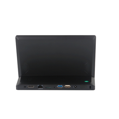8 ইঞ্চি 1280x800 অ্যান্ড্রয়েড 11 টাচ স্ক্রিন মনিটর এল আকৃতির HDMI RJ45 পোর্ট সহ