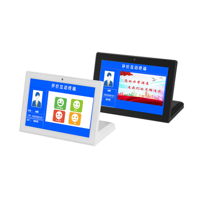 8 ইঞ্চি 1280x800 অ্যান্ড্রয়েড 11 টাচ স্ক্রিন মনিটর এল আকৃতির HDMI RJ45 পোর্ট সহ