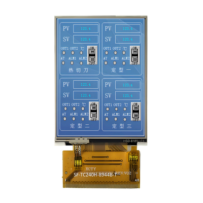 টিএফটি এলসিডি ডিসপ্লে 2.4 "ইঞ্চি 240x320 QVGA এমসিইউ / আরজিবি ইন্টারফেস প্রতিরোধী টাচ স্ক্রিন সহ