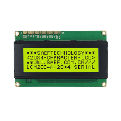 একরঙা 20x4 অক্ষর LCD ডিসপ্লে LCM 16 পিন 8bit MPU STN ব্লু নেগেটিভ