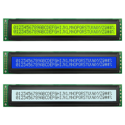 40x2 LCD ক্যারেক্টার ডিসপ্লে মডিউল 4002 মনোক্রোম COB LCM 16 পিন 8bit
