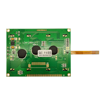 20 পিন মনোক্রোম গ্রাফিক LCD ডিসপ্লে MPU STN নেগেটিভ COB 128X64 ম্যাট্রিক্স LCM