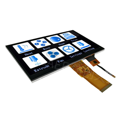 7 ইঞ্চি TFT LCD টাচ স্ক্রিন মডিউল 1024x600 IPS ফুল ভিউয়িং অ্যাঙ্গেল RGB ইন্টারফেস