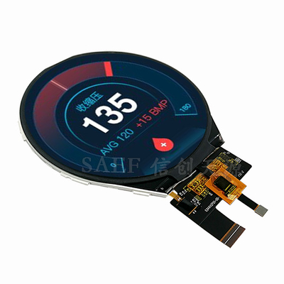 TFT LCD ডিসপ্লে মডিউল 3.4" গোলাকার আকৃতি 800x800 IPS ফুল ভিউইং অ্যাঙ্গেল MIPI ইন্টারফেস CTP TFT LCD ডিসপ্লে মডিউল সহ