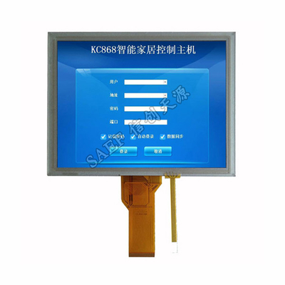 8" 800x600 ইন্ডাস্ট্রিয়াল LCD টাচ স্ক্রীন RGB ইন্টারফেস 50 পিন