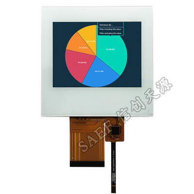 QVGA 3.5" PCAP TFT ডিসপ্লে 320x240 ল্যান্ডস্কেপ RGB টাচ স্ক্রীন HX8238 54 পিন