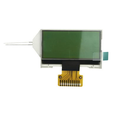SPI ইন্টারফেস 128x64 COG LCD মডিউল হলুদ সবুজ পটভূমির রঙ