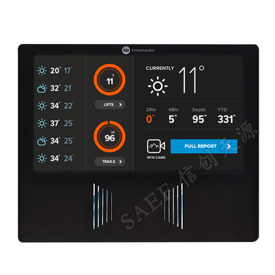 1024x600 ডটস 7 ইঞ্চি TFT টাচ স্ক্রিন, PCAP টাচ প্যানেল সম্পূর্ণ দেখার কোণ
