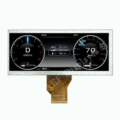স্ট্রেচড বার টাইপ TFT LCD স্ক্রিন মডিউল 800x320 50 পিন RGB 24 বিট