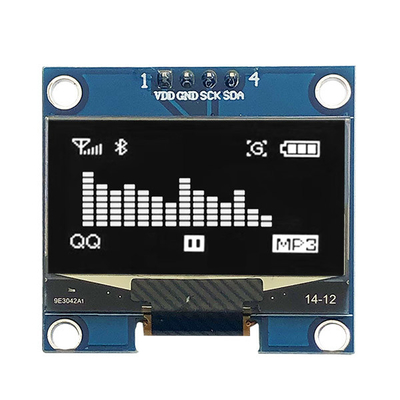 প্যাসিভ ম্যাট্রিক্স 1.3 ইঞ্চি I2C OLED ডিসপ্লে 128x64 COG PCB 4 পিন