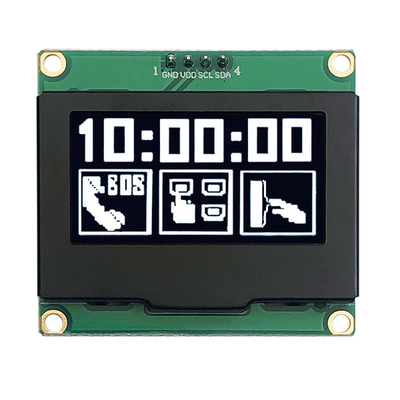1.54&quot; 128x64 OLED ডিসপ্লে মডিউল, সমস্ত দেখার কোণ সহ I2C OLED স্ক্রীন