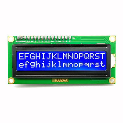 I2C ইন্টারফেস 16x2 অক্ষর LCD ডিসপ্লে নীল 5V 4 পিন নম্বর