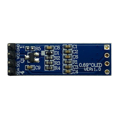 4 পিন 96x16 OLED ডিসপ্লে মডিউল 0.69 ইঞ্চি I2C IIC SSD1306 3V 5V সামঞ্জস্যপূর্ণ
