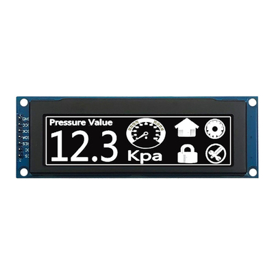 COF 256x64 OLED ডিসপ্লে মডিউল 3.12" ইঞ্চি 16 গ্রেস্কেল 3.3V পাওয়ার