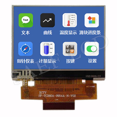 RTP সহ MCU ইন্টারফেস IPS TFT LCD 2.6" ইঞ্চি 480x320 ল্যান্ডস্কেপ মোড