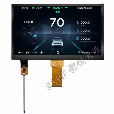 LED ব্যাকলাইটের সাথে 10.1 ইঞ্চি PCAP TFT ডিসপ্লে 1024x600 ডট RGB ইন্টারফেস