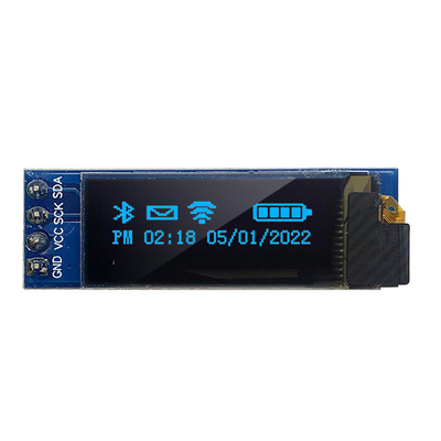 SSD1306 ড্রাইভার IC সহ 3V 5V 128x32 OLED ডিসপ্লে মডিউল 0.91 ইঞ্চি 4 পিন